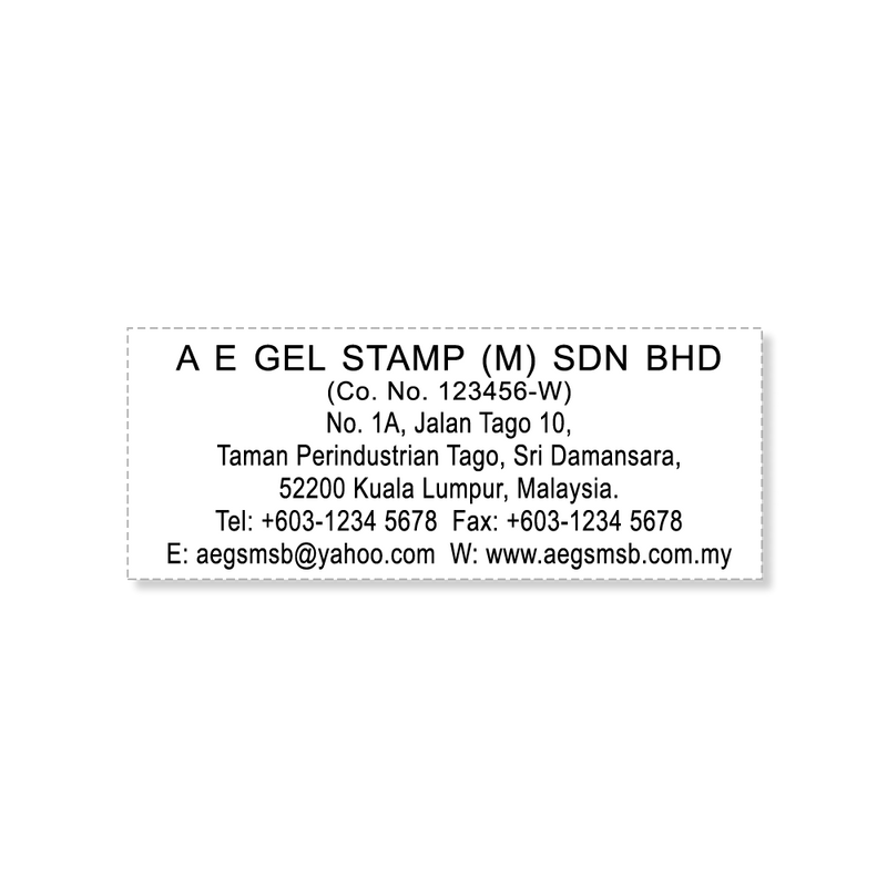 Company Address Stamp | Pre-Inked