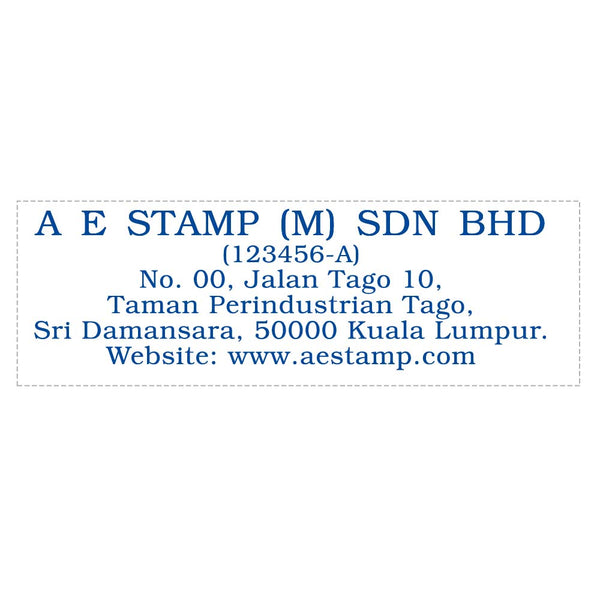 RS28103 Index Red Rubber Stamp