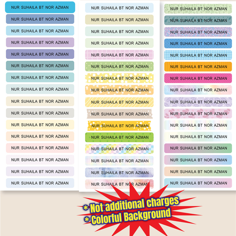 [NEW] Student Name Sticker