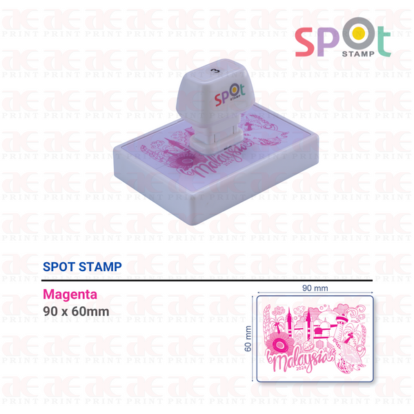 Magenta Color Spot Stamp | Custom Spot Stamp