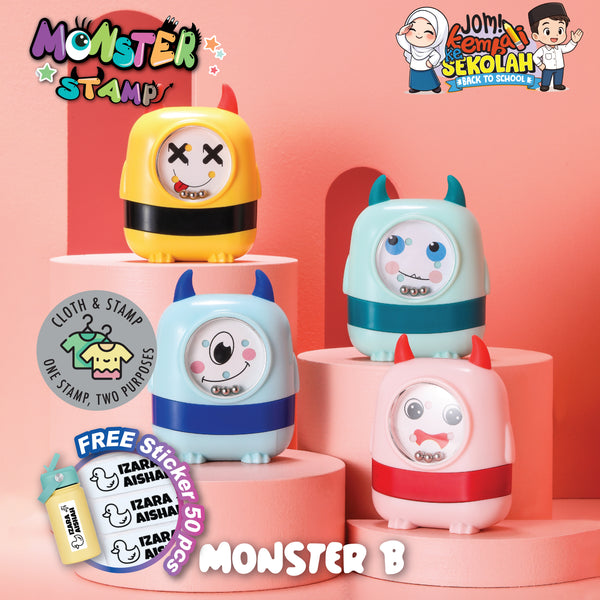 Monster B Stamp