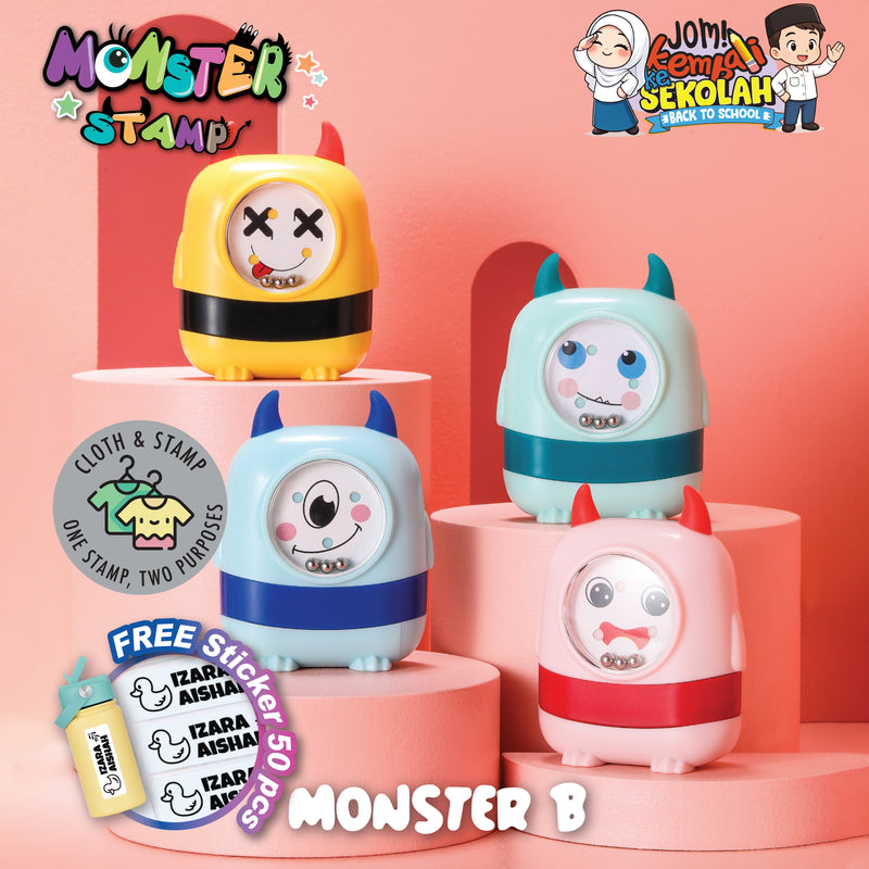 Monster B Stamp