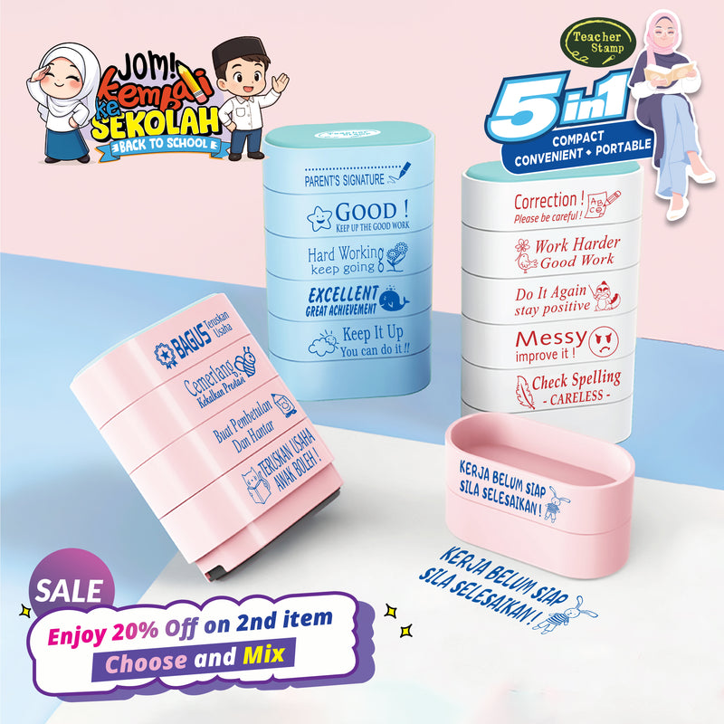 [NEW] 5 in 1 Teacher Stamp