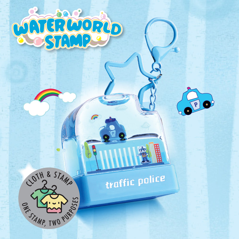 Police Waterworld Stamp