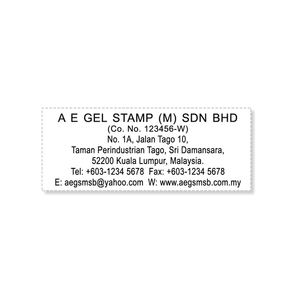 Company Address Stamp | Pre-Inked