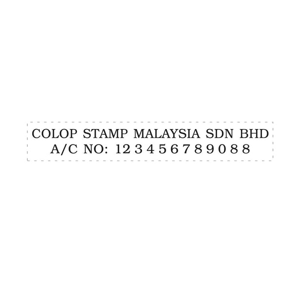 RS18103 Red Rubber Index  Stamp