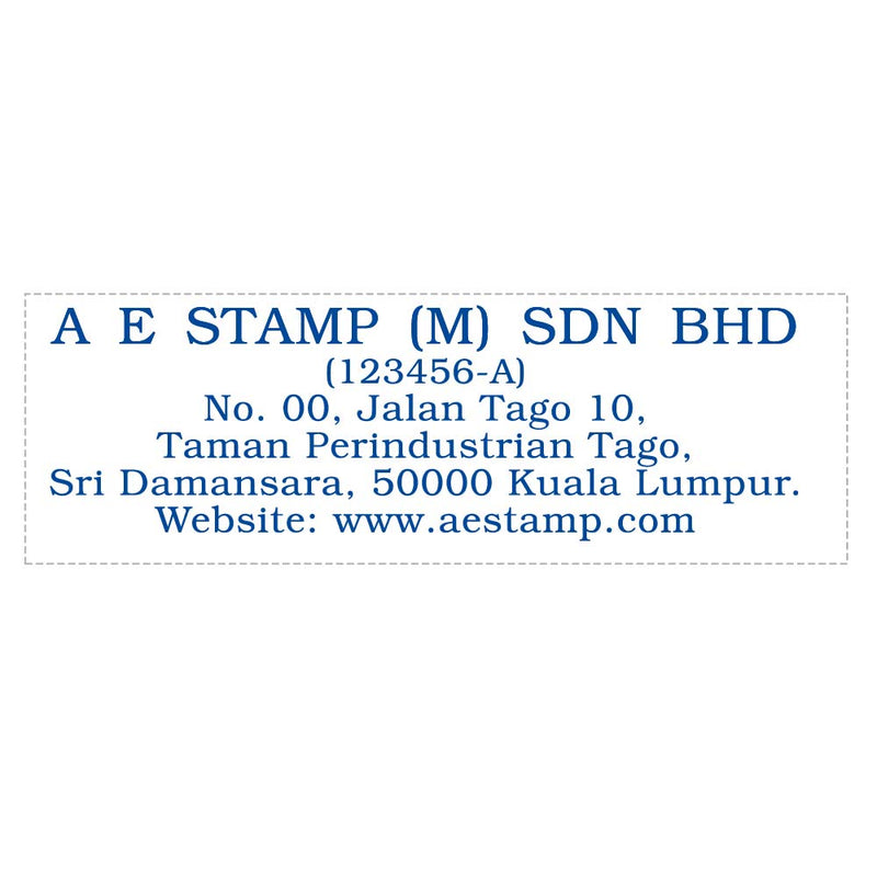 RS23103 Index Red Rubber Stamp