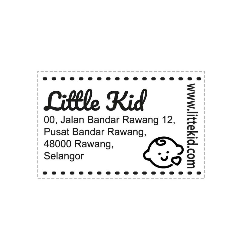 RS53103 Index Red Rubber Stamp
