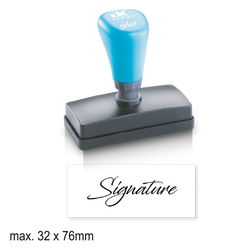 Large Pre-Inked Signature Stamp
