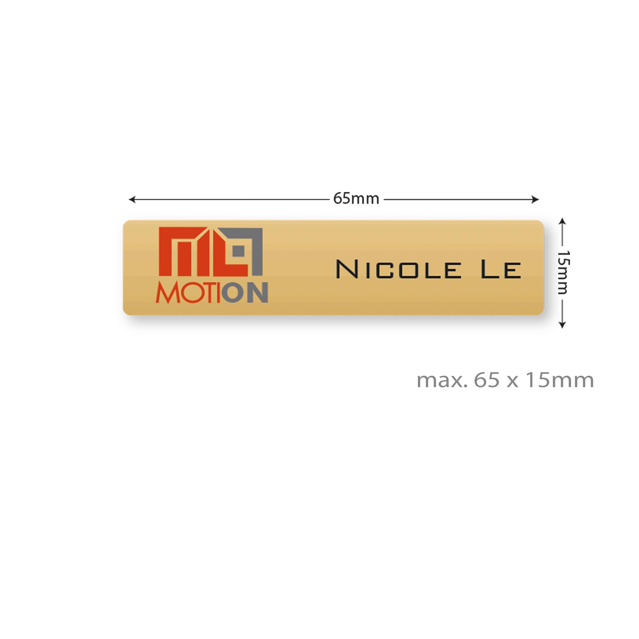 Model: Tag 8-6 | Metal Name Tag | AE Stamp