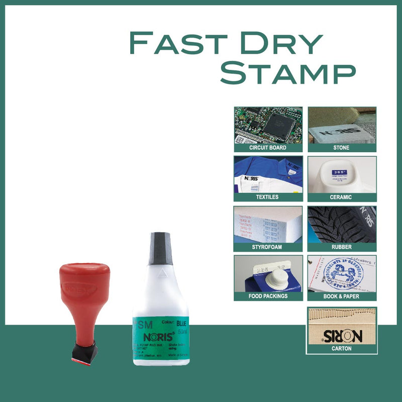 Fast Dry Rubber Stamp - RS1313