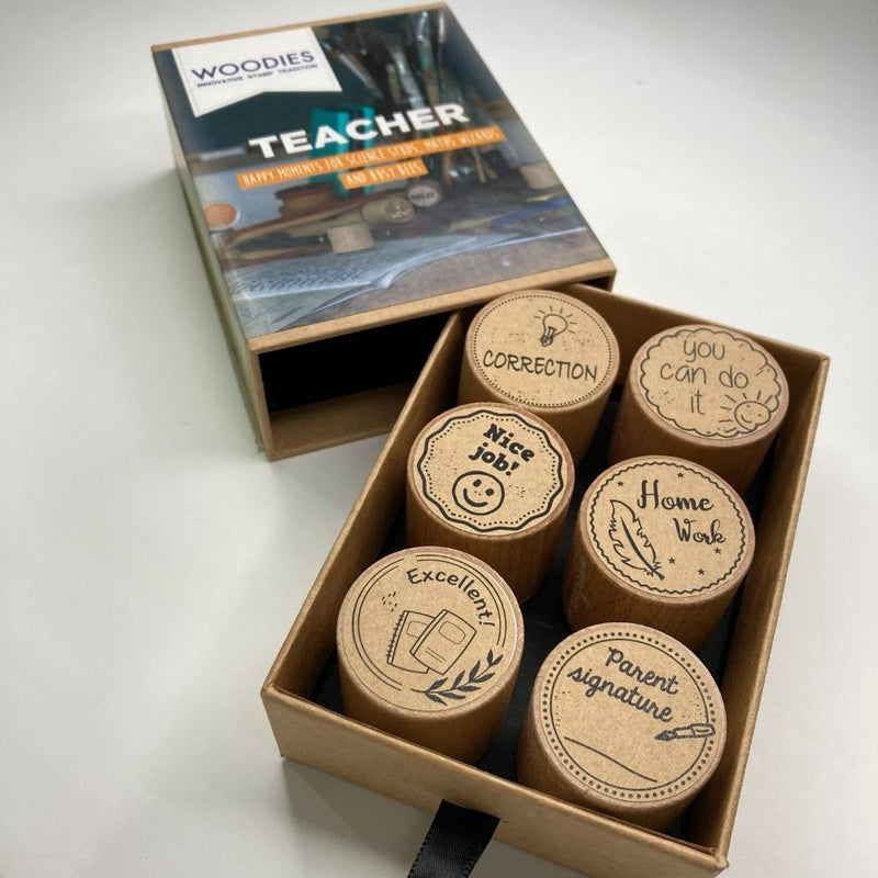 Woodies Teacher Stamp Box Set | Limited Edition