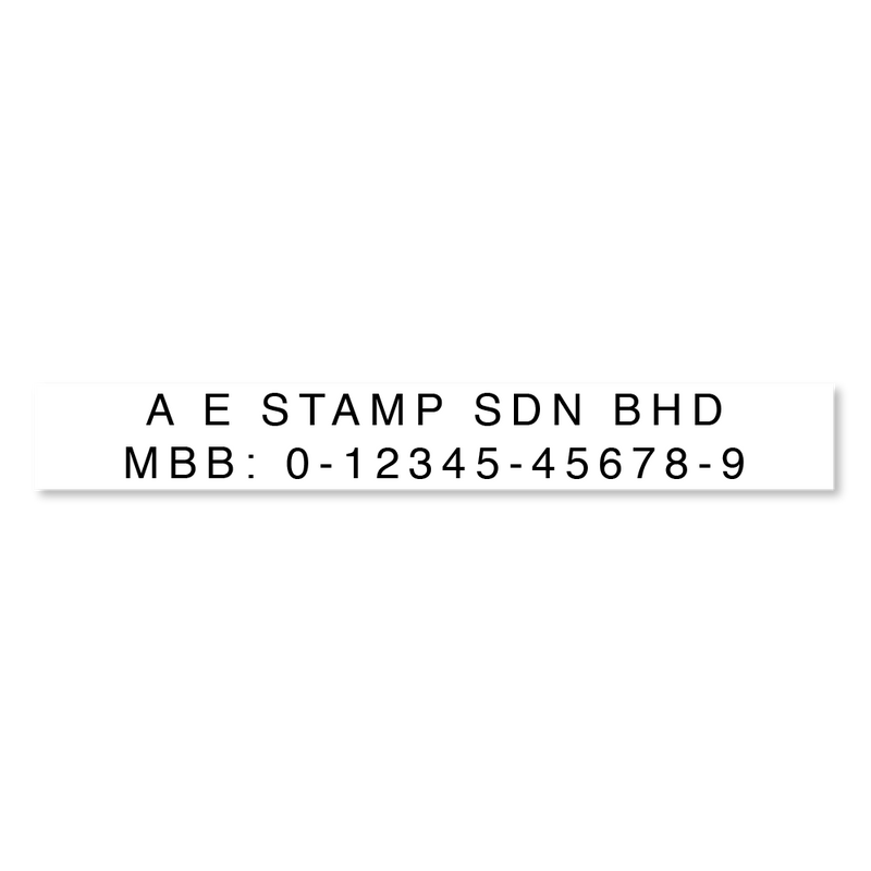 Company Bank Account Stamp