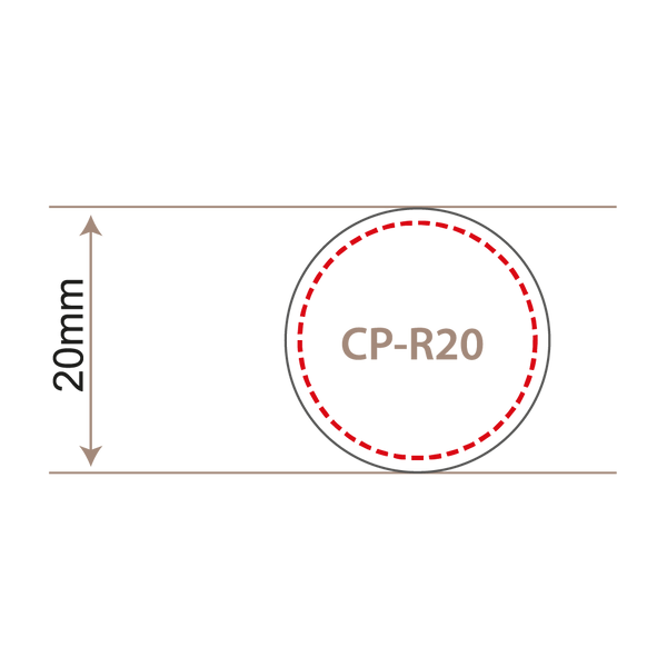 20mm Round Lapel Pin by AE Stamp