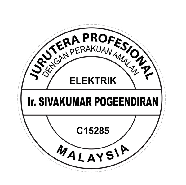 Round Engineer Stamp - Pre-Inked