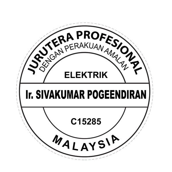 Round Engineer Stamp - Self-Inking