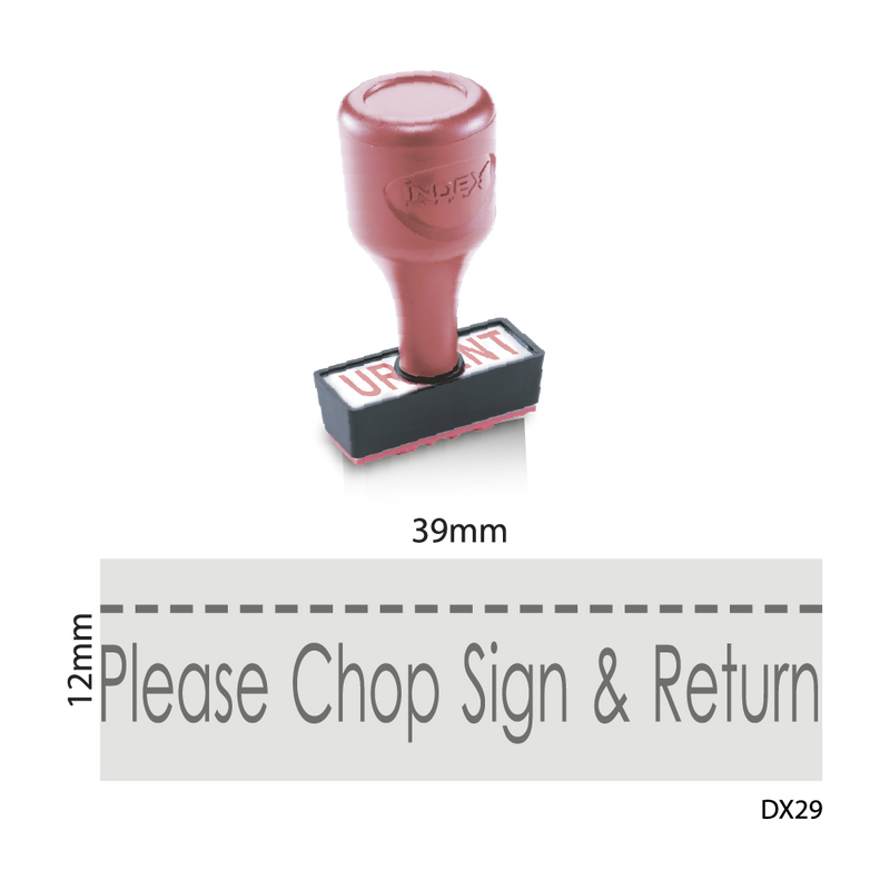 Please Chop Sign & Return